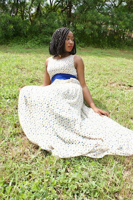 flowy feminine dress red lipstick spring fashion essentials lily of Nigeria blogger UK