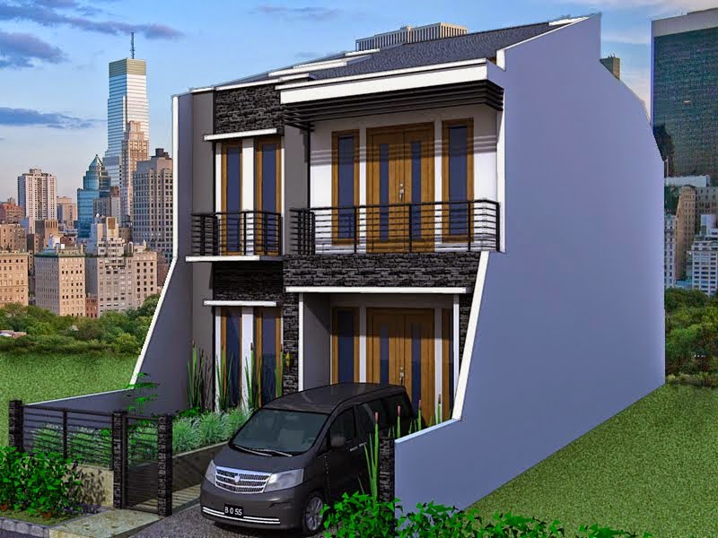  Desain  Rumah  Tebaru Desain  rumah  minimalis  2  lantai  type  