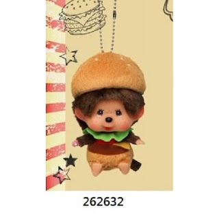 new monchhichi nouveau kiki japonais japon burger peluche sekiguchi hamburger mcdo mcdonald's rare collection 