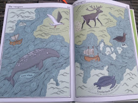 illustrated map of voyaging animals