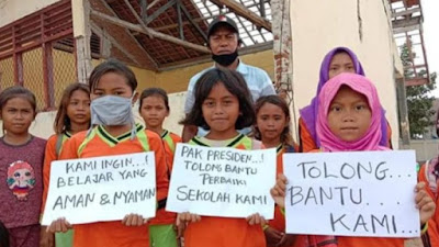 Kondisi Sekolah Memprihatinkan, Siswa SDN Bajo Pulau Belajar di Tengah Keterbatasan