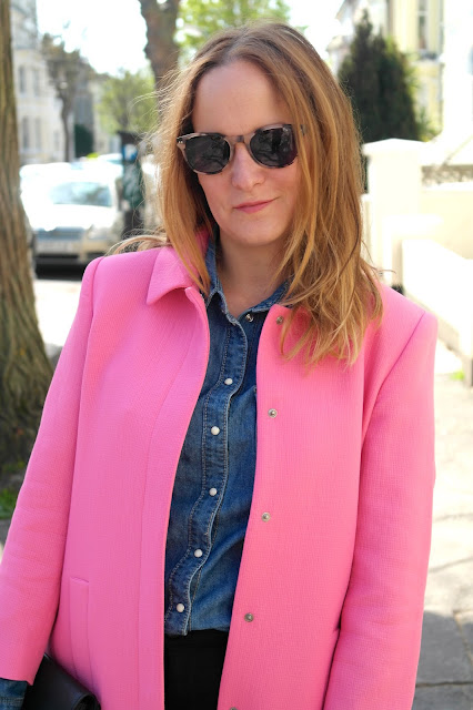 Zara Pink Coat by What Laura did Next