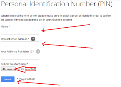 adsense address verification - proof of identity form