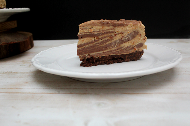 cheesecake de chocolate e manteiga de amendoim