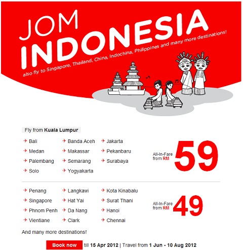 AirAsia Indonesia Promotion Sale April 2012 | Travel