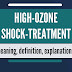 High-ozone shock treatment