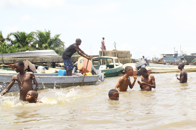 bathing in Calabar