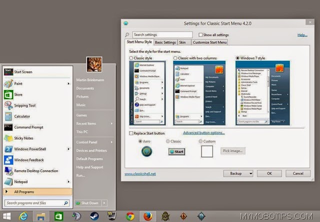 How To Insert Classic Start Menu In Windows 10-mymobotips.com