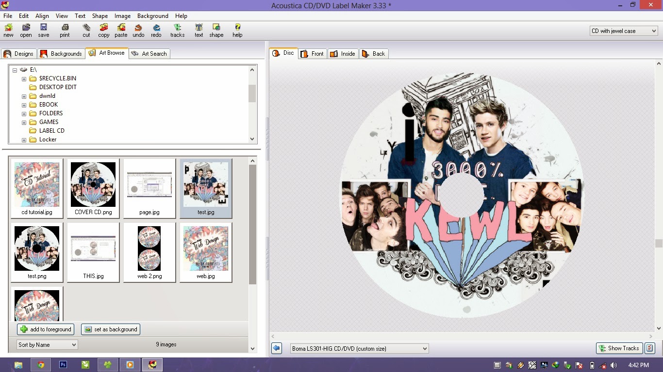 Cara Membuat CD/DVD Label dengan Corel Draw X4  THROUGH 