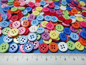 Round Buttons 11mm: 4 holes