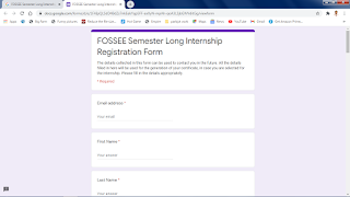 Fossee internship long term form