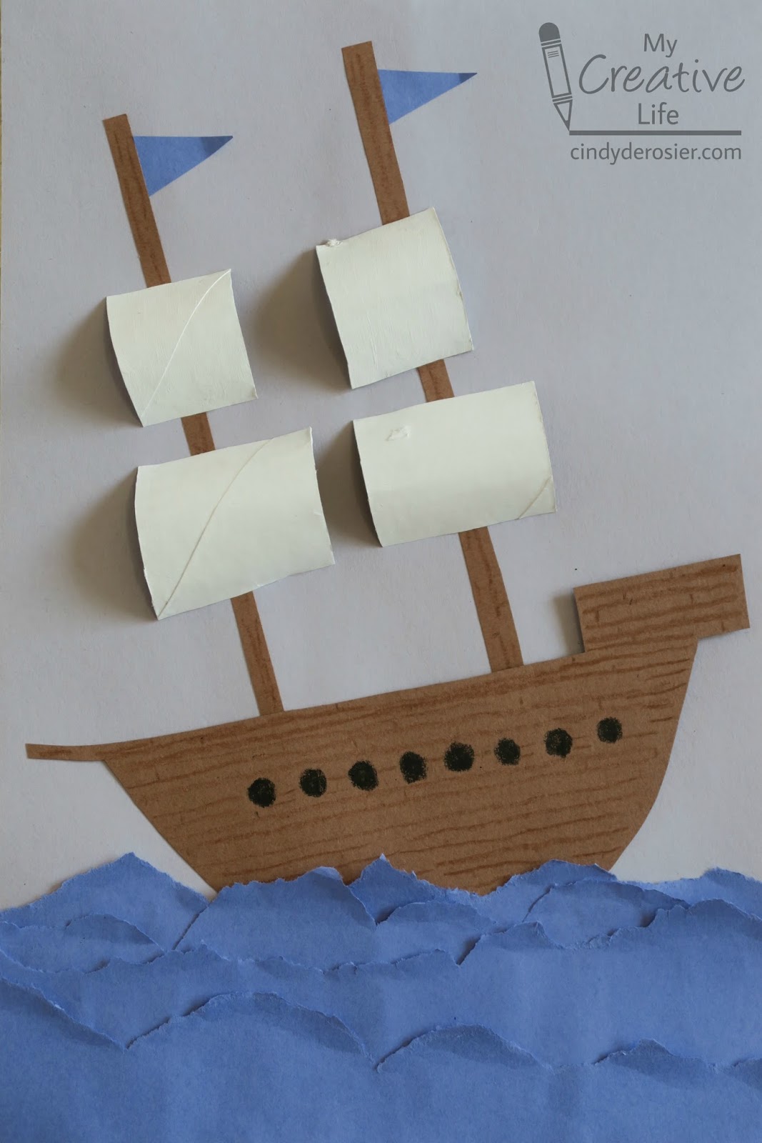 Cindy deRosier: My Creative Life: Explorer Ship Craft