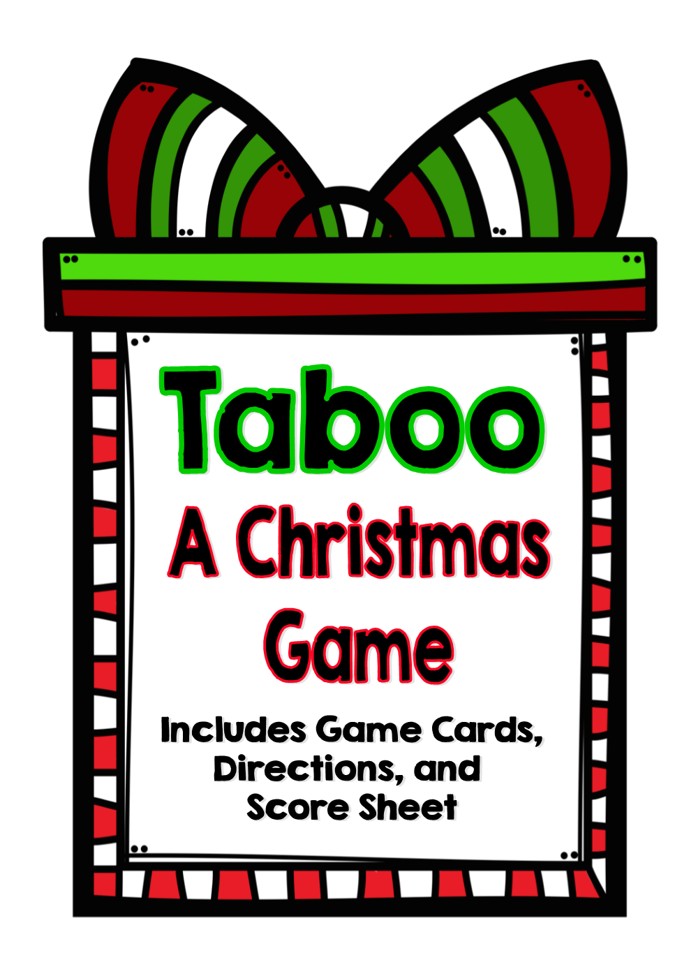 http://www.teacherspayteachers.com/Product/Christmas-Taboo-Game-great-for-literacy-centers-and-whole-class-554789