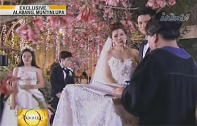 Carmina-Zoren wedding officiated by a judge (their kids, Cassie and Mavy on the background)