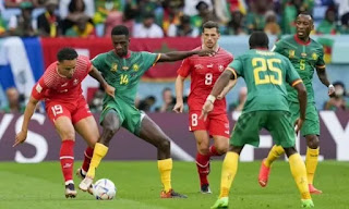 سويسرا تهزم الكاميرون 1-0 في دور المجموعات بكأس العالم 2022