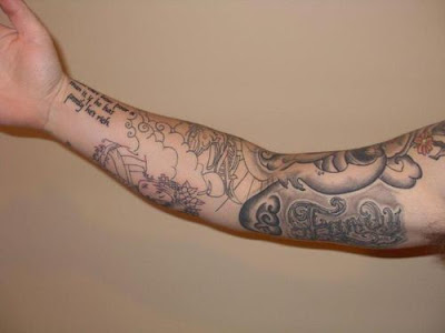 clouds tattoo. sleeve tattoo clouds