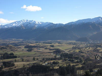 Vistas desde un mirador cerca de Arrowtown, Nueva Zelanda