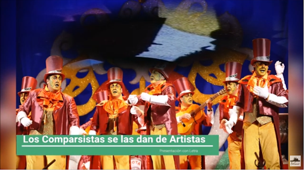 Presentación con Letra "Los Comparsistas se la dan de artistas" de Jc Aragon Becerra (2009)