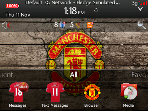 mybbcurve9300, tema blackberry manchester united