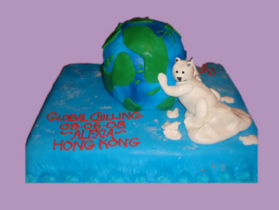 polar bear cake