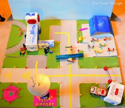http://onetimethrough.com/repurposed-cardboard-airport/