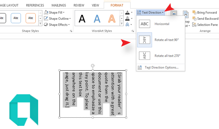 Cara Membuat Tulisan Miring Atau Vertika Di Word