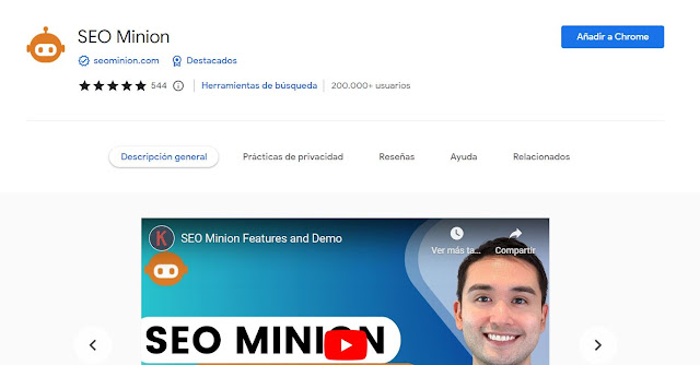 SEO Minion:  Analizador de SEO en la página, verificador de enlaces rotos, vista previa de SERP y simulador de ubicación de Google, todo en una sola herramienta. Pero aquí hay una función exclusiva que te ahorrará mucho tiempo: compara las SERP de Google de dos países diferentes.