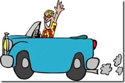 driving a new car