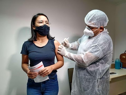 Jornalistas que atuam em Santarém-PA tomam a 2ª dose contra o coronavírus