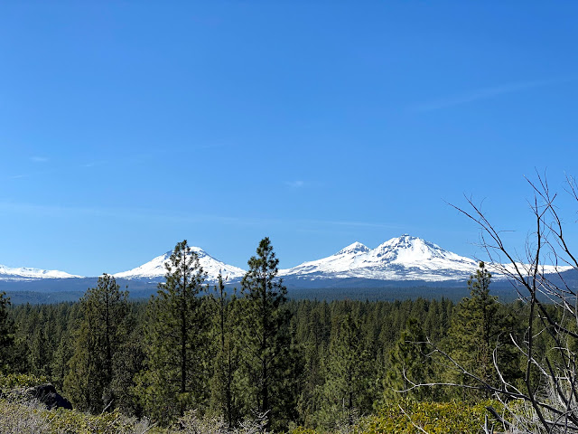 Closer view of the Three Sisters