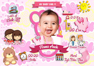 Desain Biodata Bayi Free CDR dan PSD