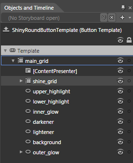 Objects and Timeline editing template