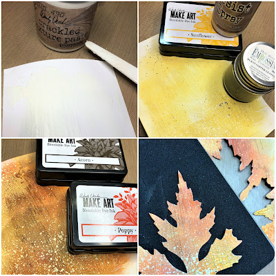 Sara Emily Barker Saturday Showcase Faux Bark and Leaf Tutorial for The Funkie Junkie Boutique #wendyvecchi #makeartblendabledyeink #timholtz #sizzixalterations #stampersanonymous 8