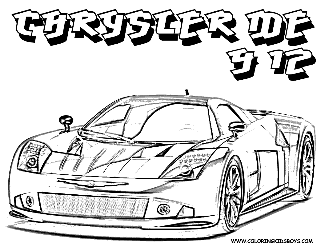 Cars Printable Coloring Pages