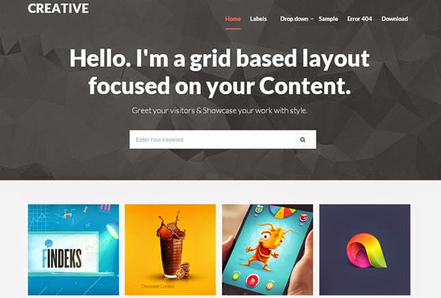 Creative Responsive Blogger Template