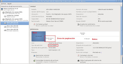 Utilidad de discos Debian