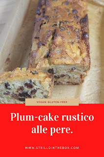 Plum-cake rustico senza glutine vegano
