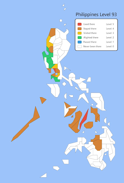 Philippine Level Map - My Philippines Travel Level