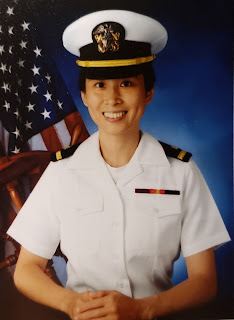 Navy Ensign Mengchuan Li is currently studying medicine at USU to become a military doctor. (Photo credit: Tom Balfour, USU)