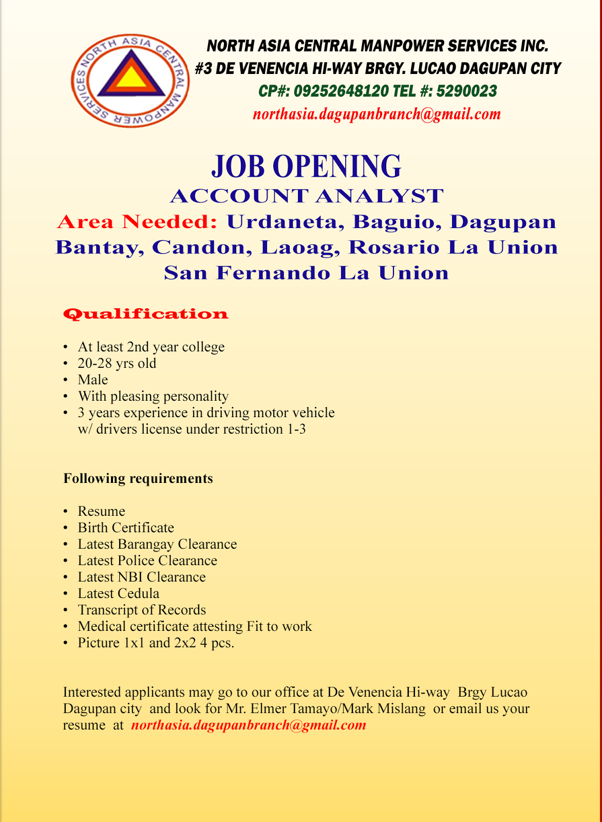 opening jobs 2016