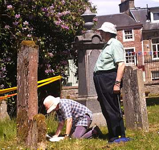 Recording Gravestones at Jedburgh_Abbey