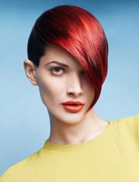 Short Black Hairstyles For Women With Geometric Bob Cut And Twisted Look