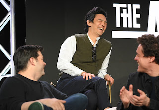John Cho from “The Afterparty” Season 2 speaks at the Apple TV+ 2023 Winter TCA Tour at The Langham Huntington Pasadena.