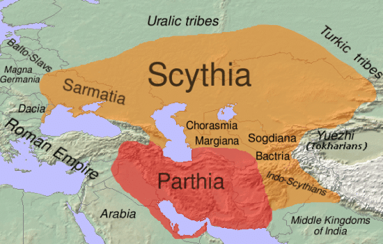 Mapa de la antigua Scythia