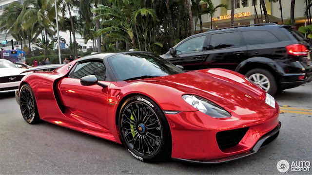 Porsche 918 Spyder in Chrome Red - #Porsche #Spyder #tuning #supercar #hypercar