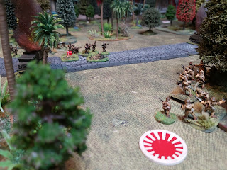 Japanese rifle men fire on the Indians