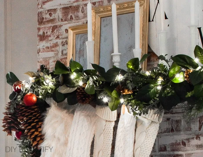 Christmas mantel garland