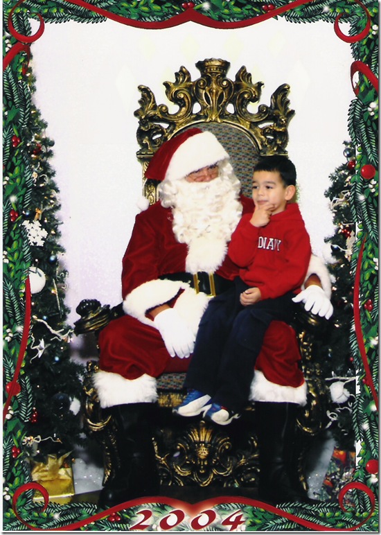 Christmas Santa Pic 2004