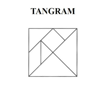 Logo en blanco y negro de Tangram