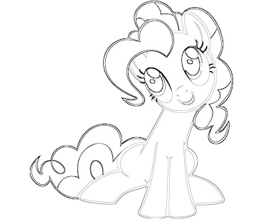#4 Pinkie Pie Coloring Page